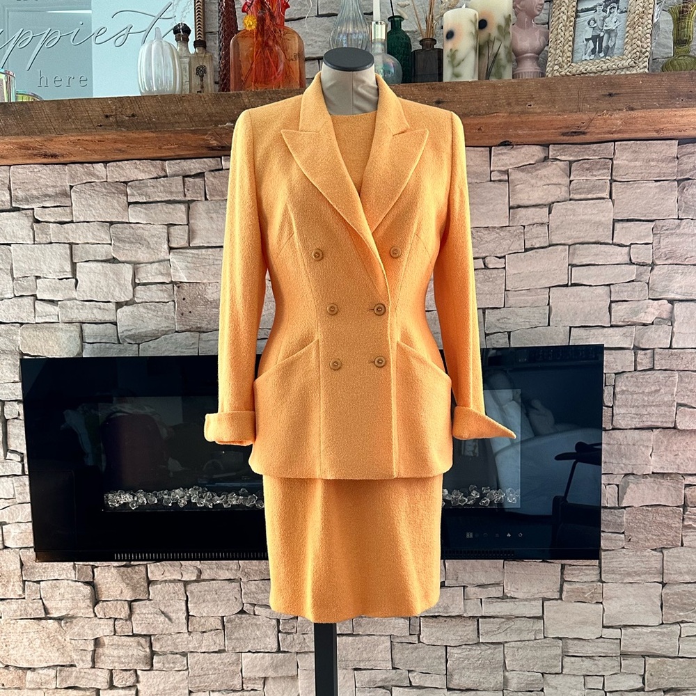 ESCADA 2 Piece Shift Dress with Matching Blazer sz: EU 38